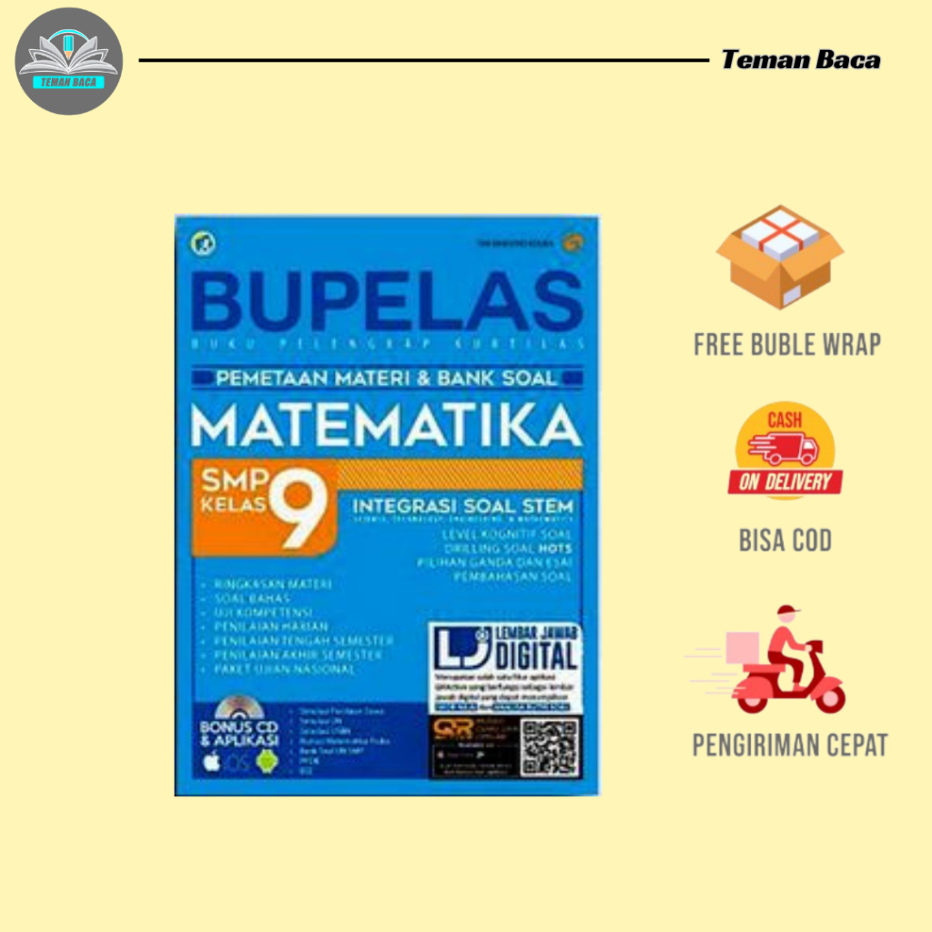 BUKU PELAJARAN SMP BUPELAS PEMETAAN MATERI & BANK SOAL MATEMATIKA SMP KELAS 9