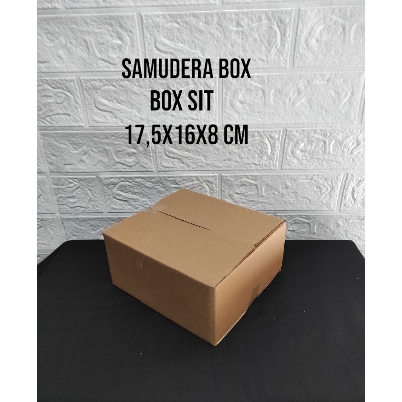 

kardus karton box uk 17,5x16x8 cm ST Singgle wall polos