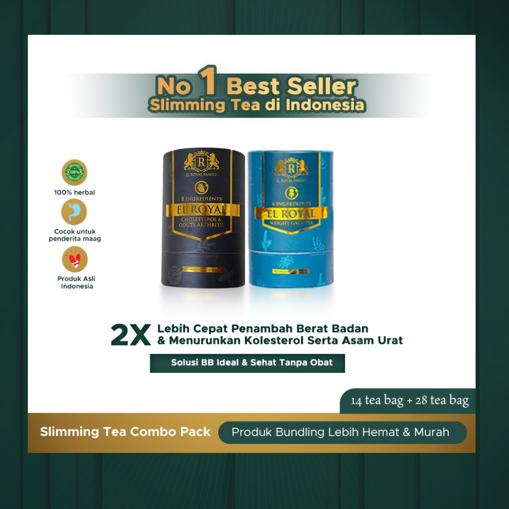

[BUNDLING PACKAGE] El Royal Cholesterol Tea + El Royal Weight Gain Tea