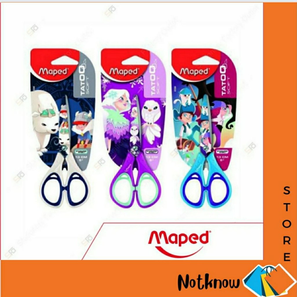 

Gunting Maped Tatoo Soft 13cm (5'') - ungu