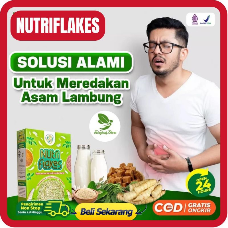 

[GARANSI ASLI] NUTRIFLAKES - NUTRIFLAKES SEREAL UMBI GARUT AMPUH SOLUSI ASAM LAMBUNG MAAG GERD KEMBUNG DAN MAAGH