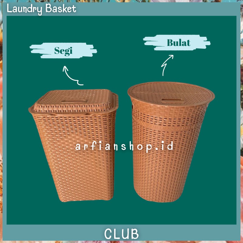 Club - Keranjang Laundry Anyaman / Laundry Basket / Keranjang Pakaian
