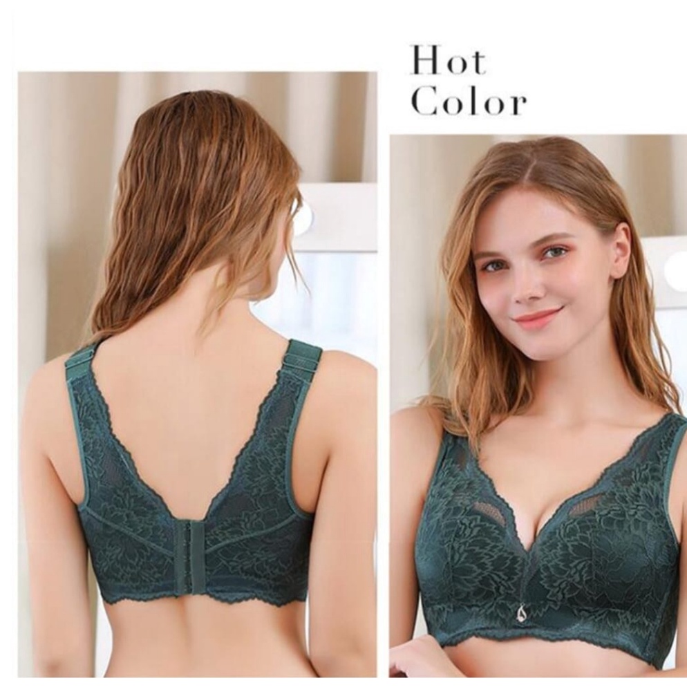 Kemasan Baru.. Bra wanita burkat semi seamless jumbo kait 5 tanpa kawat penutup lemak art 866 95