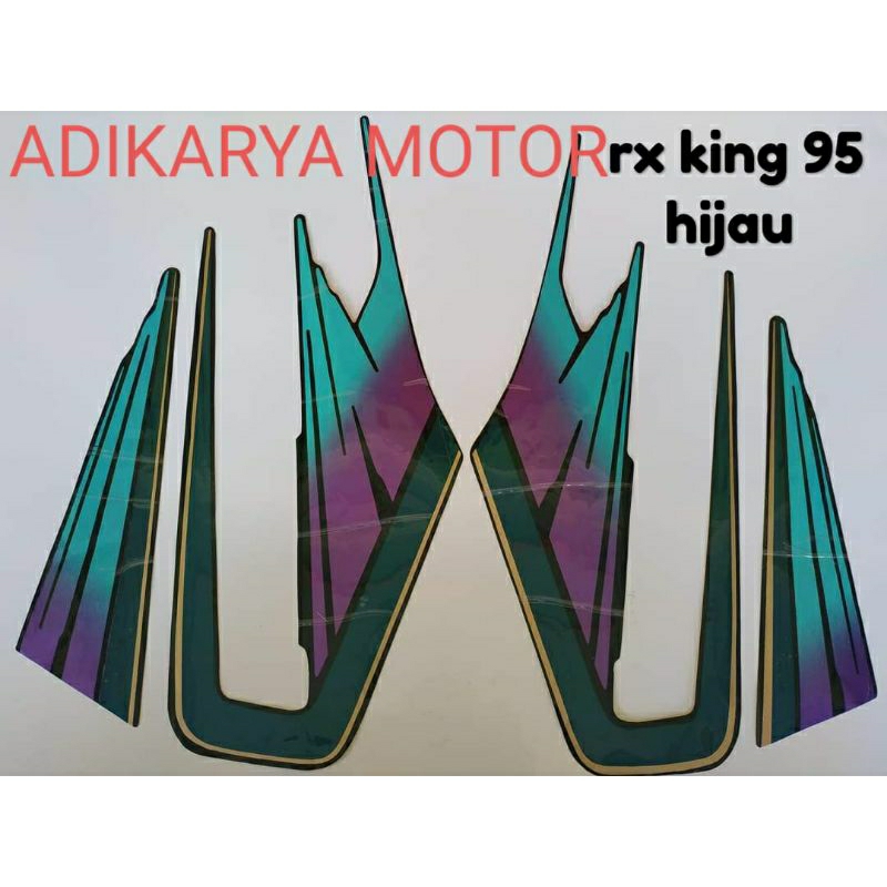 striping sticker lis body motor yamaha rx king tahun 1995