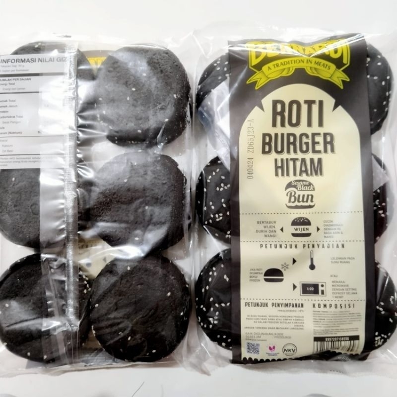 

Bernardi Roti Burger Wijen Hitam isi 6