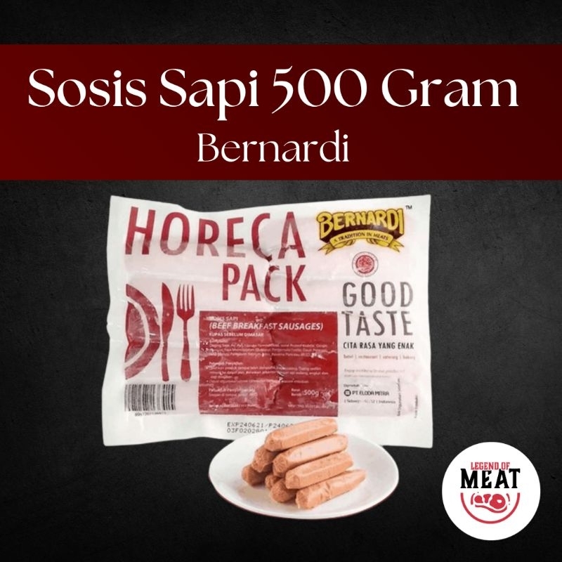 

Sosis Bernardi Beef Breakfast 500 Gram Isi 20 Pcs