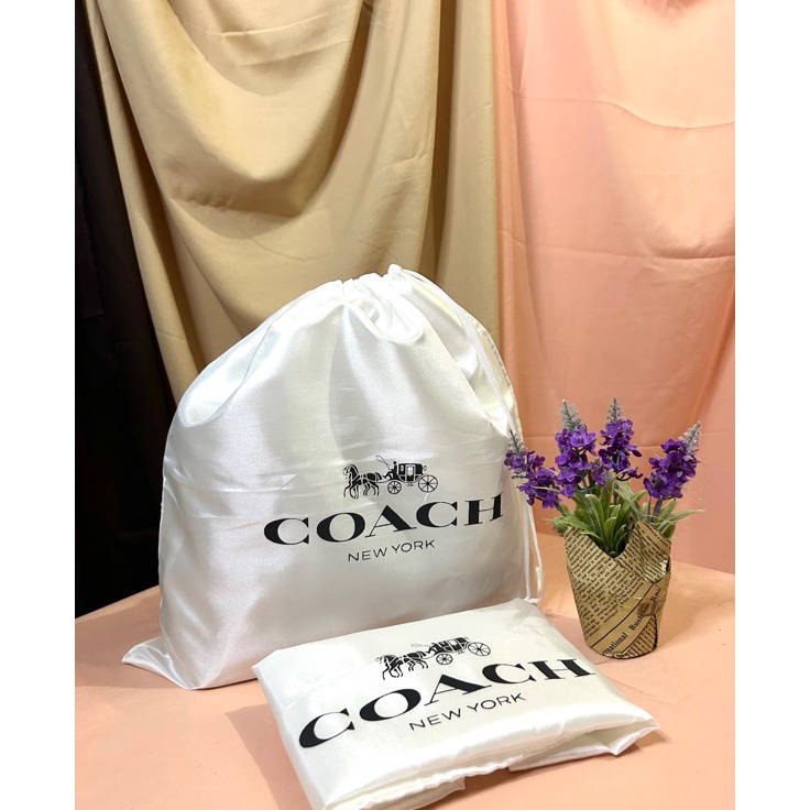 Dustbag COACH SATIN (READY STOCK JKT ) Pengganti Sarung Tas Pelindung Debu Dust Bag DB Branded