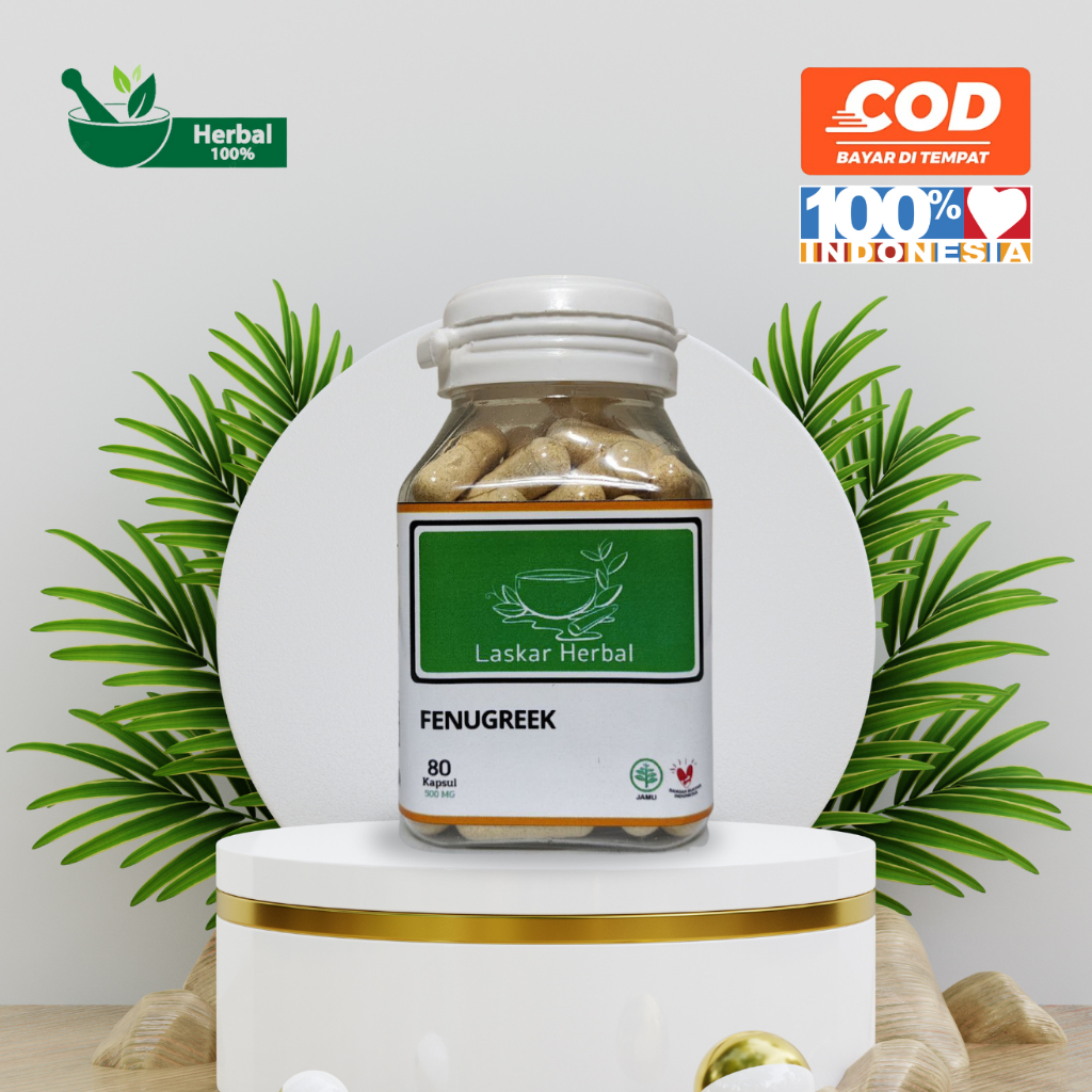 Kapsul Fenugreek ASI Booster Mengencangkan Payudara Meningkatkan Libido 80 Kapsul