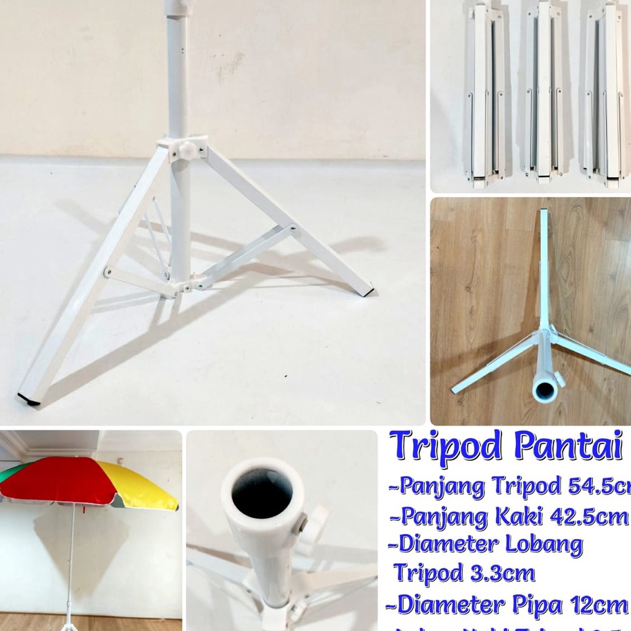Promo TRI TENDA/KAKI PAYUNG PANTAI UKURAN BESAR & KECIL.