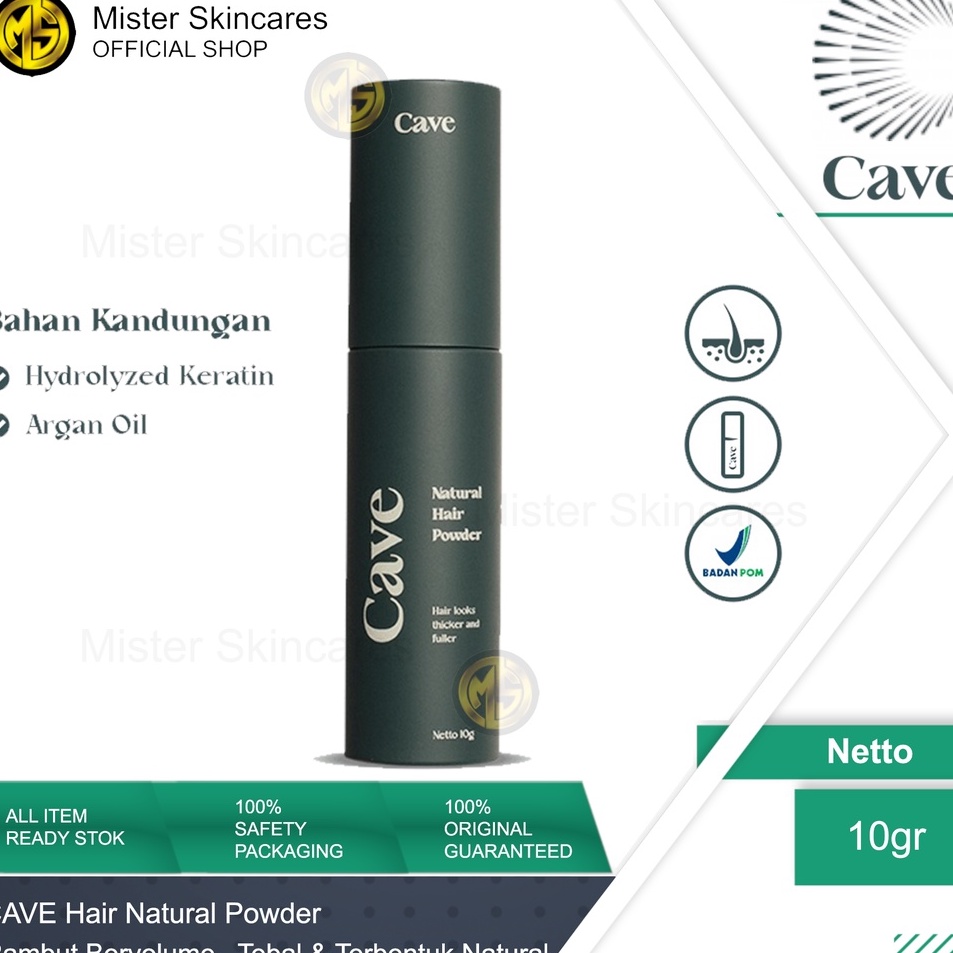 LFTZ5846 Terbaru Cave Natural Hair Powder 10 gr - Membuat Rambut Lebih Bervolume & Tebal Anti Lepek