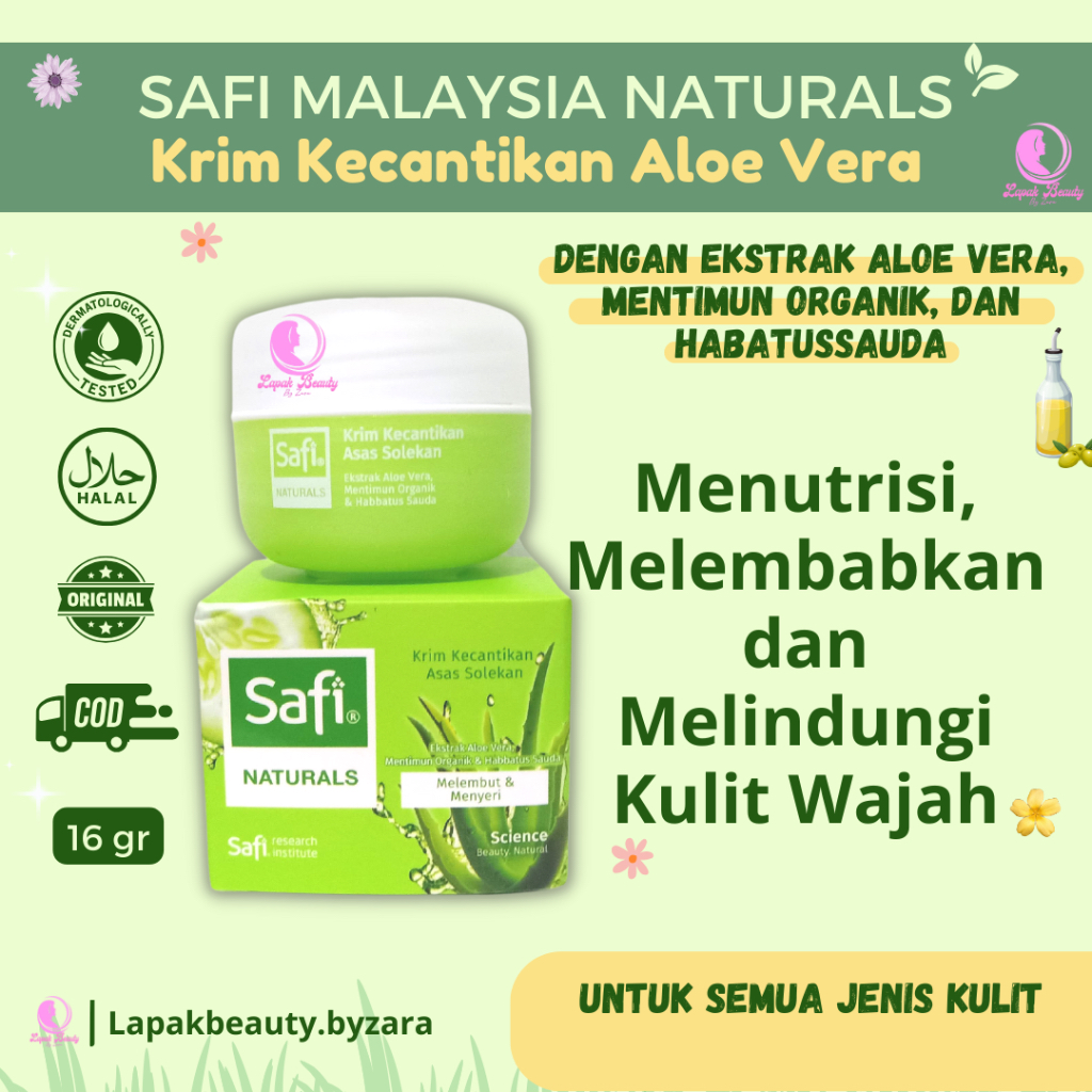 Safi Natural Krim Kecantikan Safi Malaysia Alas Bedak