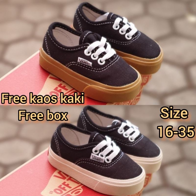 Sepatu Anak Vans Laki Laki Perempuan Sepatu Sneakers Anak Cowok Cewek Authentic Kualitas Premium