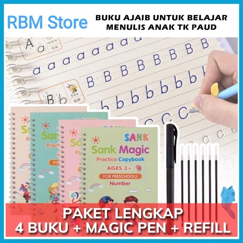

Buku Ajaib Belajar Menulis Anak Sank Magic Book Reusable