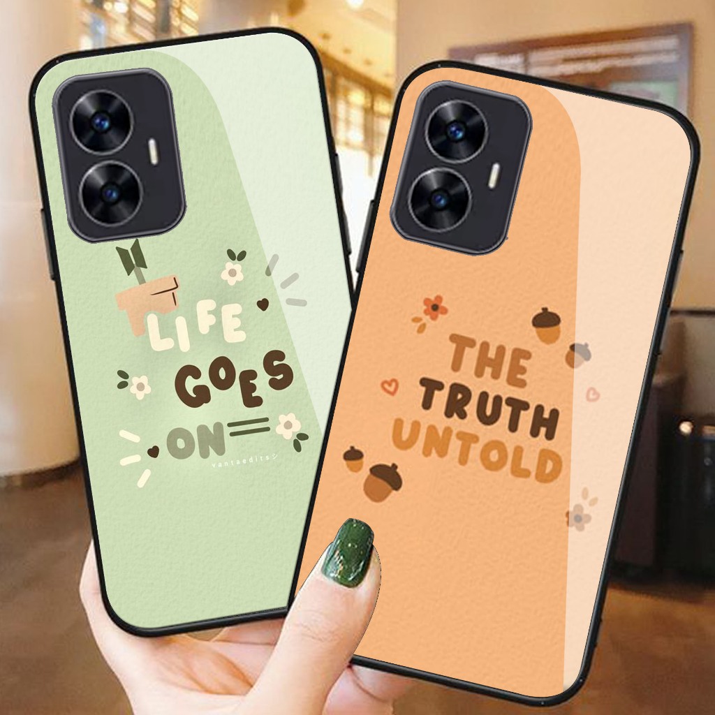 Case Kaca Glossy Realme C55 - Case Hp Realme C55 - Case Keren Realme C55 - Casing Realme C55 - Case 