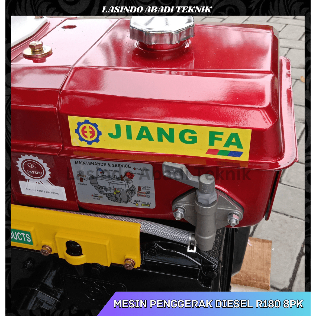 Engine Diesel Jiangfa R180 8PK Mesin Solar Jiang Fa R 180 8 PK Original