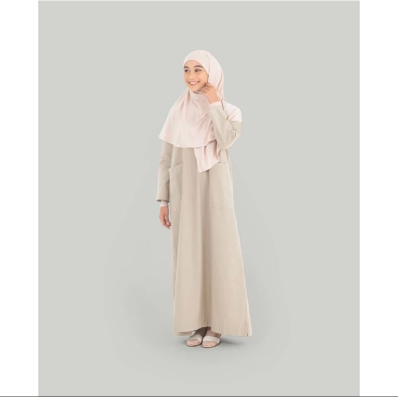 PRELOVED BASIC LINEN DRESS KHALEWALE