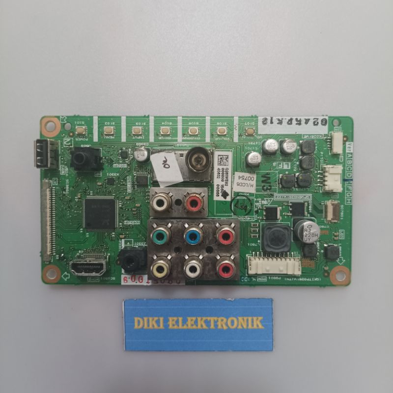 MESIN TV SHARP LC 24LE155M MOTHERBOARD - MAINBOARD - MOBO - MB TV