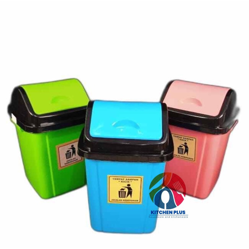 Tempat Sampah Hitam 5L / Tempat Sampah Hitam 10L / Tempat Sampah Indoor Outdoor / Tempat Sampah Tutu