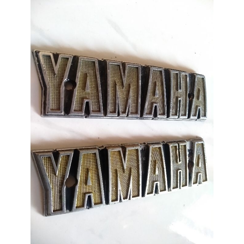 Emblem logo tengki  1v1 Yamaha rx100 rxk125 rxk135 original