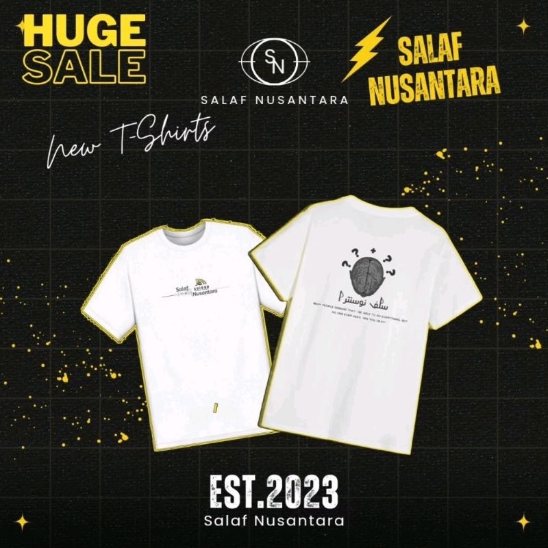 T-Shirt Salaf Nusantara Santri Vibes Kaos Santri Baju Santri