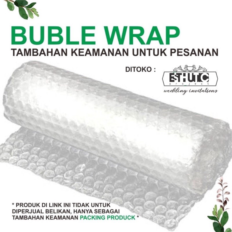 

(BUBLE WRAP) Extra Packing Undangan Pernikahan