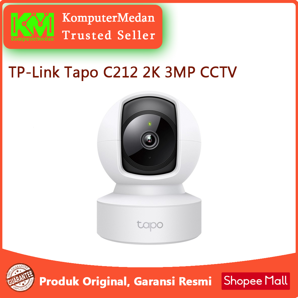 TP-Link Tapo C212 2K 3MP CCTV Pan/Tilt Home Security Wi-Fi Camera