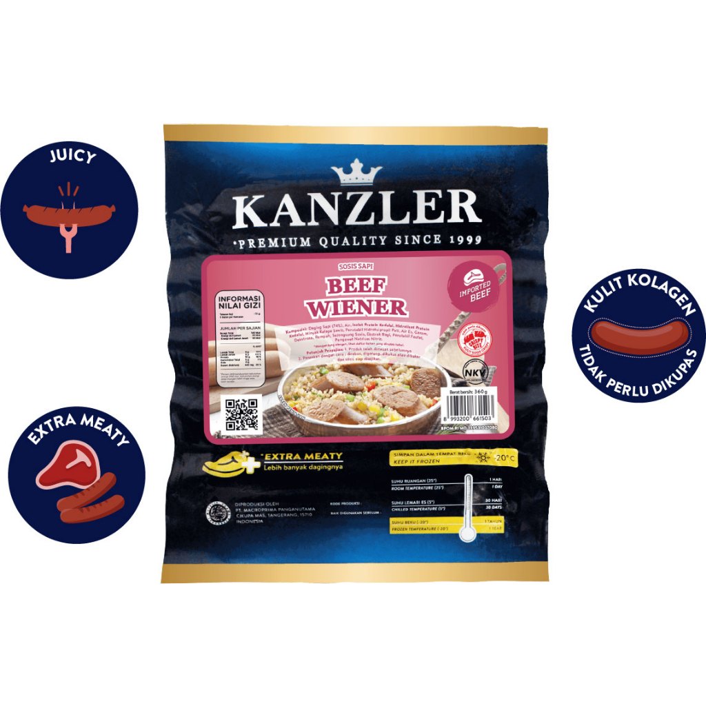

Kanzler Beef Wiener 360 gr