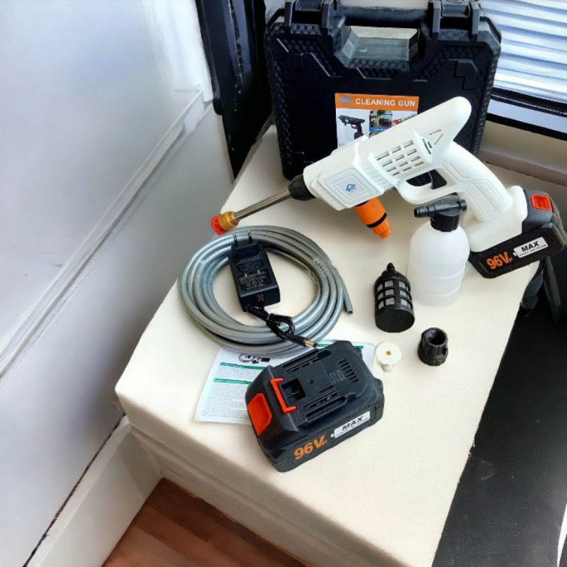 Mesin Semprot Motor Cuci Mobil Portabel 48VF Baterai