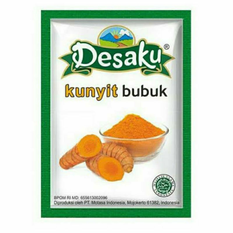 

(12 SACHET) DESAKU KUNYIT BUBUK BUMBU DAPUR KUNYIT BUBUK