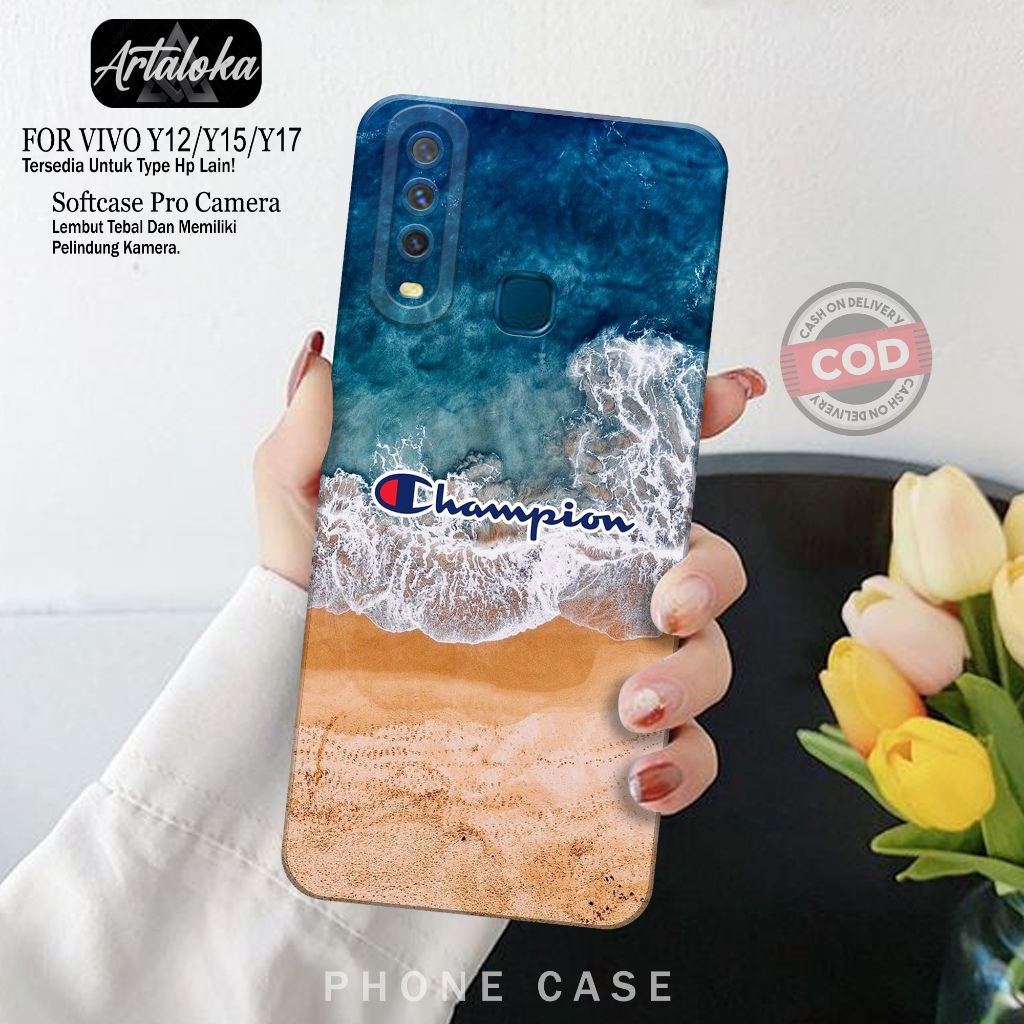 Softcase Hp Vivo Y12/Y15/Y17 Fashion Case Branded Case Vivo Y12/Y15/Y17 Silikon TPU Pro Camera Casin