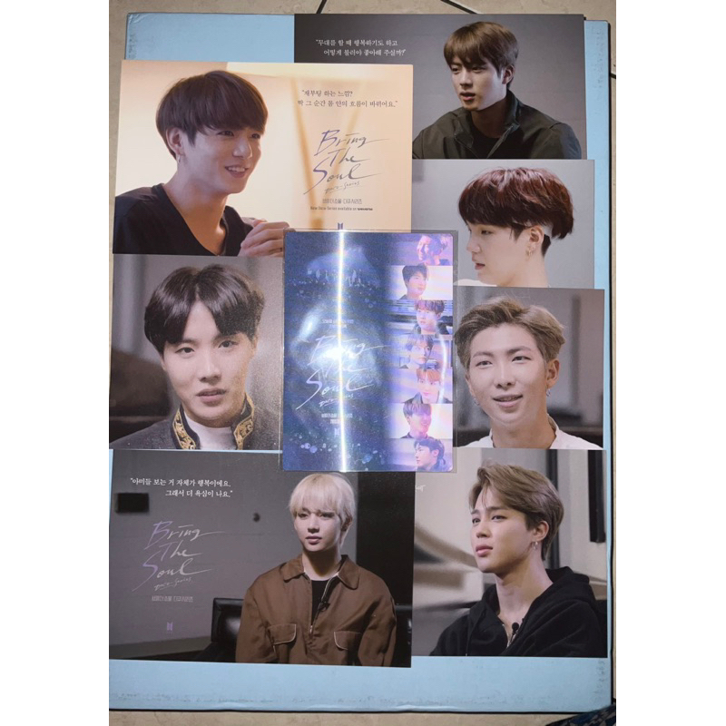 [RARE] Photocard PC Lenticular Member RM + Postcard BTS Bring The Soul Documentary (Jin, Suga, J-Hop