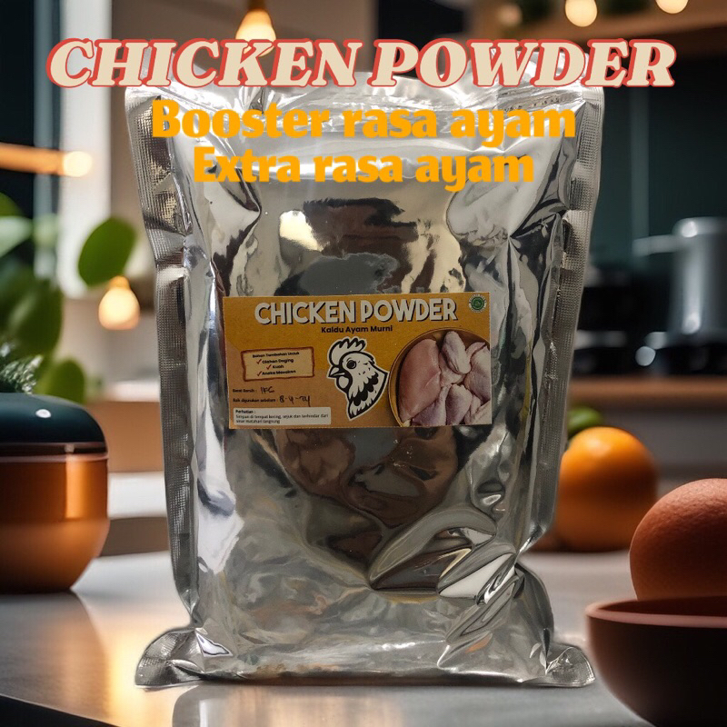 

(1kg)Chicken Powder / Chicken Broth / Perasa Ayam / Kaldu Ayam Murni / Extrak Ayam (Lebih kuat dari Royco / masako)