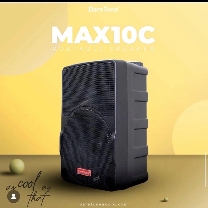 Speaker Portable Baretone 10" max10C