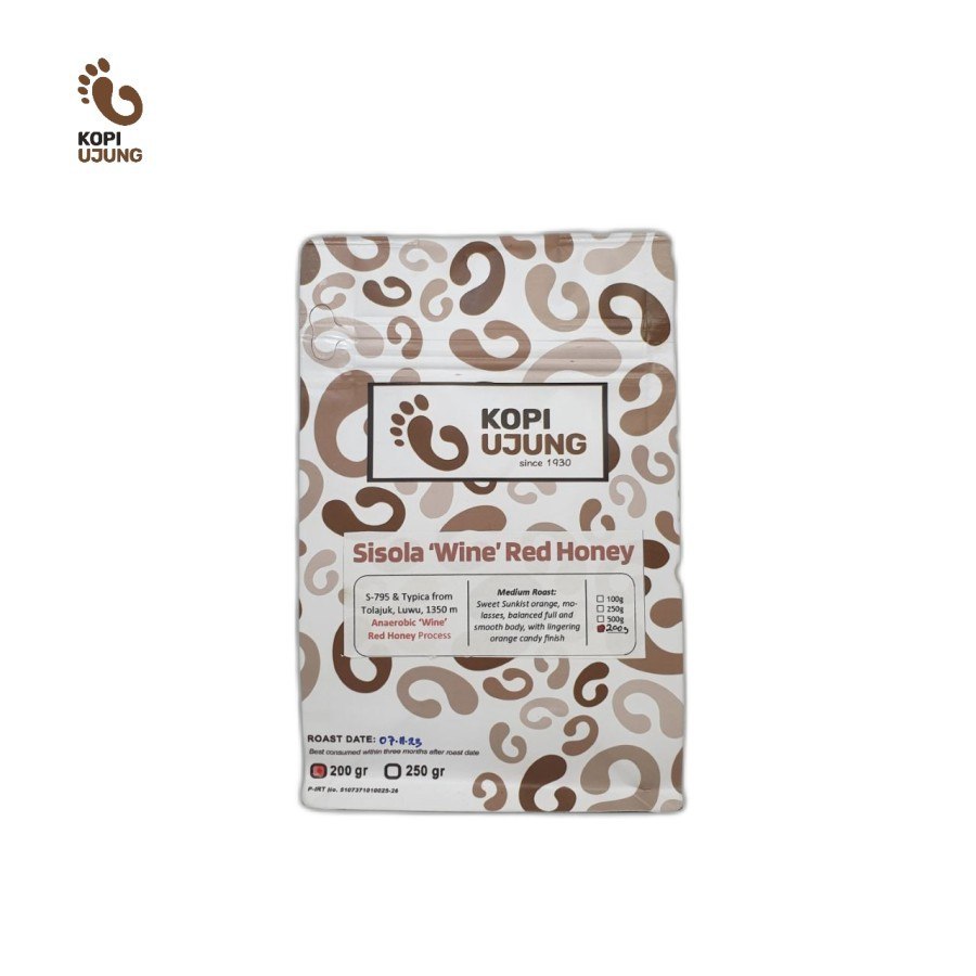 

Kopi Ujung Arabica Sisola Red Honey 200 Gr