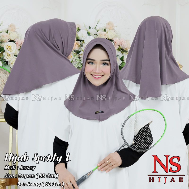 Hijab Jilbab Kerudung instan sporty L by NS Hijab