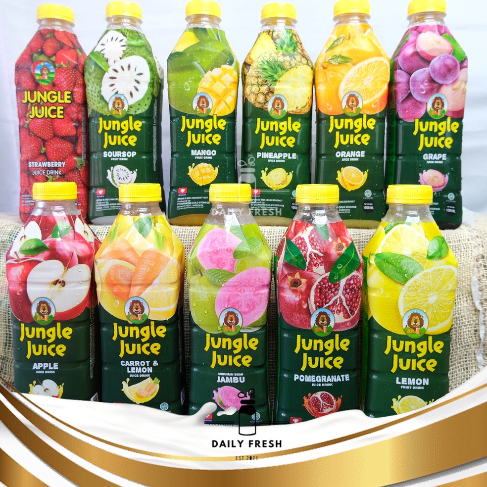 

87HQ0 JUNGLE JUICE 1 LITER JUS BUAH ALL VARIAN SEMUA RASA →Terlaku.