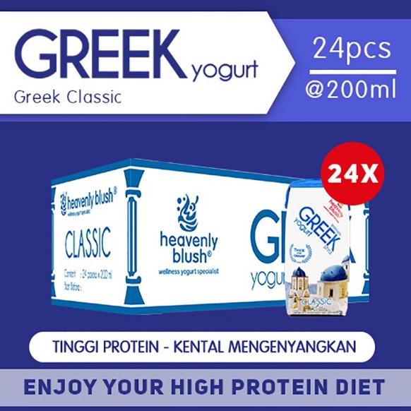 

LI99OV58 Yogurt Heavenly Blush Greek Drink [24 Pcs x 200ml] ↓Model Terkini