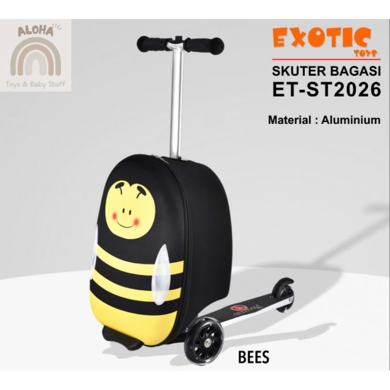 Skuter Otoped model koper anak Exotic ST 2026 Scooter Karakter