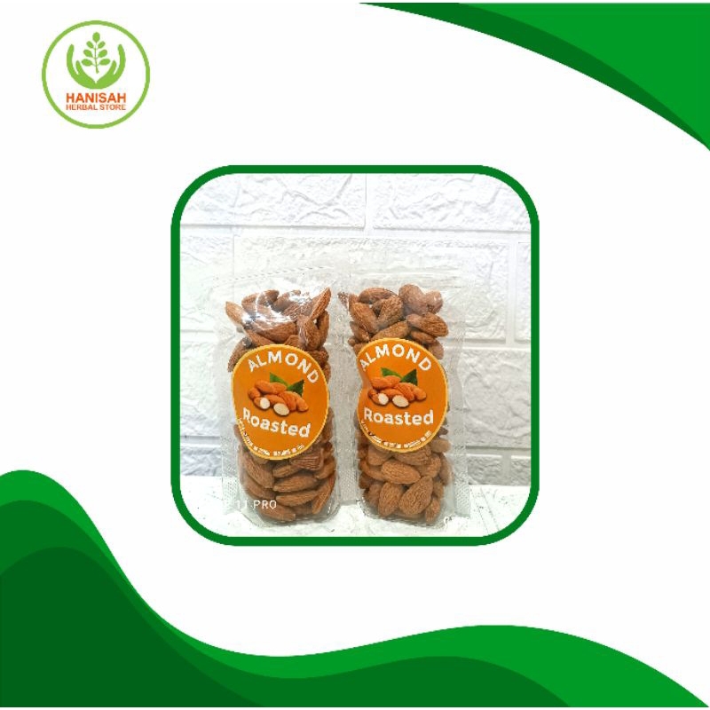 

Kacang Almond Kupas Roasted 100 gram, 250 gr, 500 gr