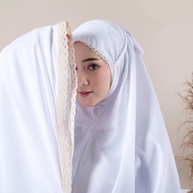 ✨Mall✨ Mukena Dewasa Daily Premium Katun Mukena Jumbo Renda Rajut Simpel Nyaman Murah Berkualitas Mu