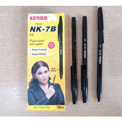 

Stok Banyak Pulpen Kenko NK-7 0.5MM Ayu Ting (lusin)