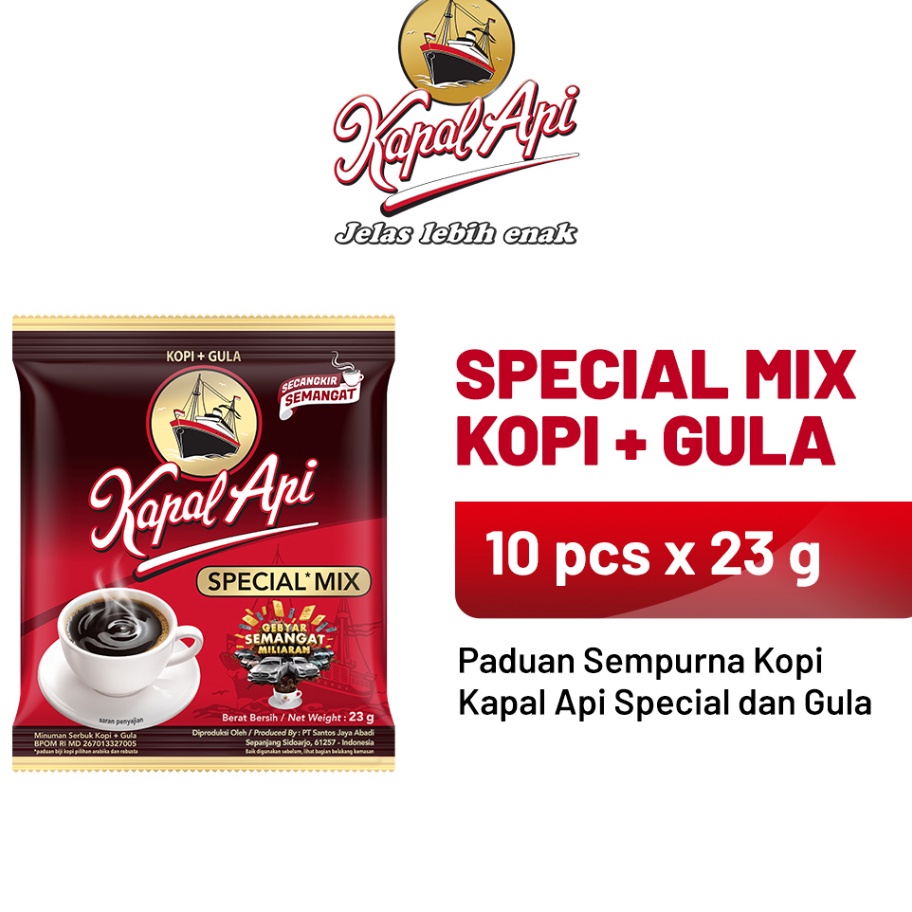 

SPCY9353 9.9 BRANDS FESTIVAL KAPAL API Special Mix 1 Renteng (10 x 23 gr)