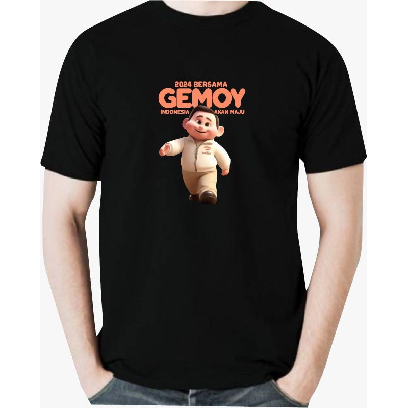 kaos prabowo gemoy  2024 // kaos prabowo gemoy model baru // kaos relawan prabowo