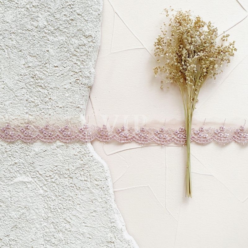 Renda VIP 2 Renda Tile Bordir Per Meter