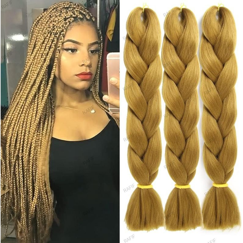Box braids rambut extension sintetis halus bayar COD