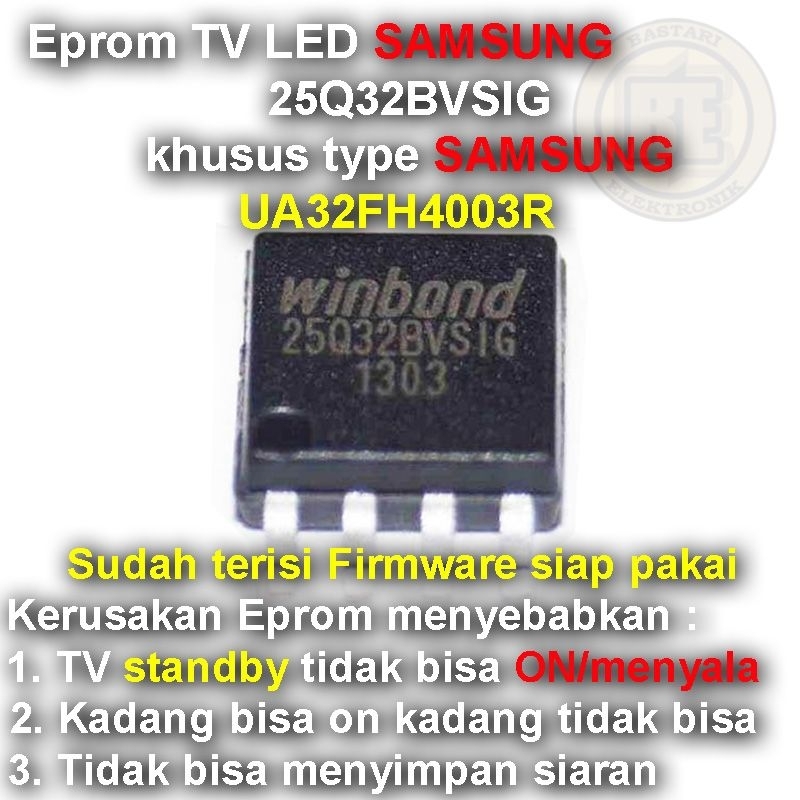 Ic Eprom Firmware TV SAMSUNG UA32FH4003R