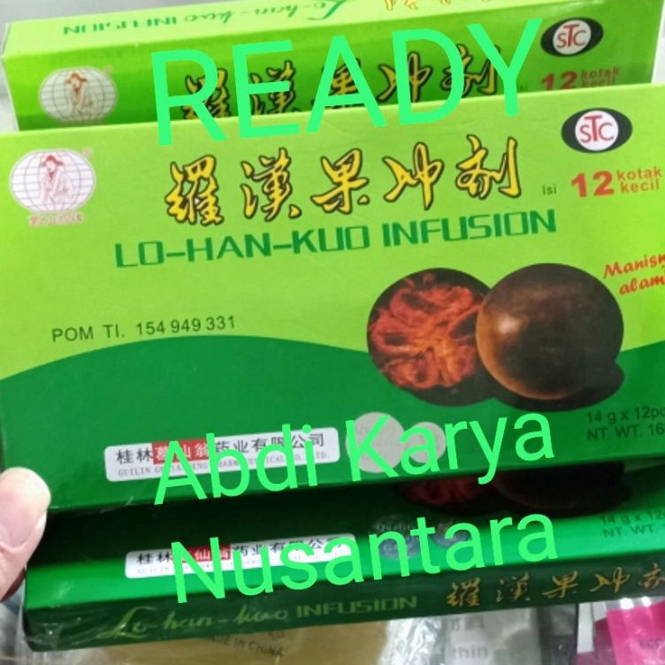

XZYD0499 Jangan Sampai Kehabisan!!! Lohankuo Infusion LO HAN KUO INFUSION Peredah Panas Dalam Batuk pilek