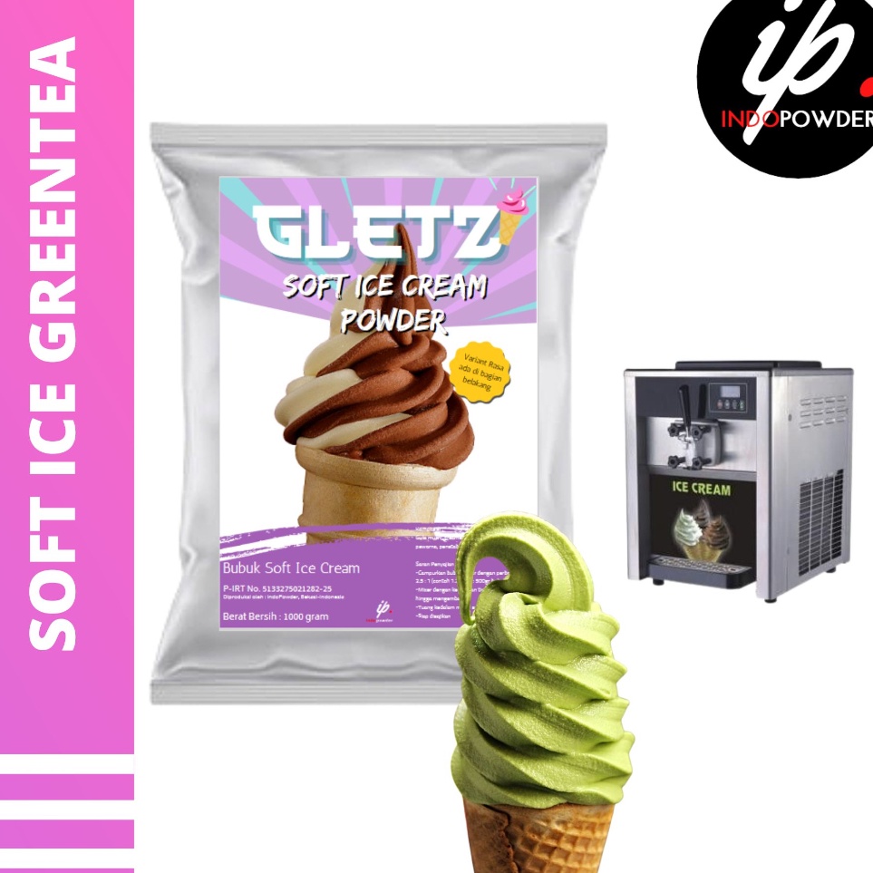 

KTZS9584 Stok terbaru SOFT ICE CREAM GREEN TEA 1Kg - Bubuk Es Krim GREEN TEA - Bubuk Es Krim - SOFT ICE CREAM Powder 1Kg