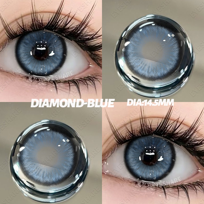 PALING LARIS [✅COD] Softlens Warna-warni Lensa Kontak softlens grey normal 1 Pasang Kecantikan Lensa