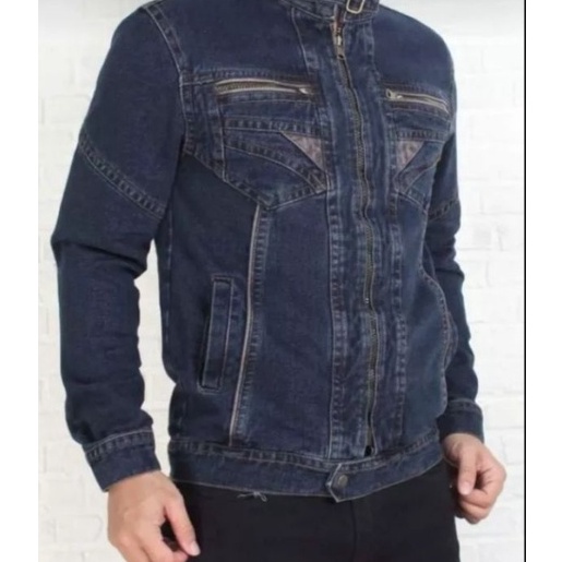 Ready Stock Jaket jeans Resleting Original Jaket import jaket Asli pria jaket panjang pria jaket ter
